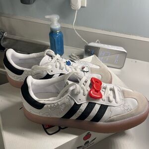 Adidas Woman’s Hello Kitty Sneakers - Black, White, and Red